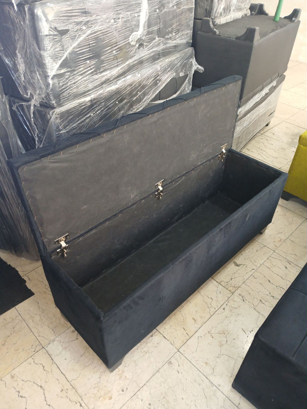 پاف دونفره باکسدار شیک ومحکم دررنگ بندی متنوع چرم وپارچه