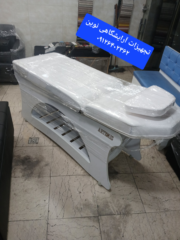 تخت ماساژ حرفه ای آرایشگاهی بدنه چوبی فوم سرد دررنگ بندی متنوع کپی
