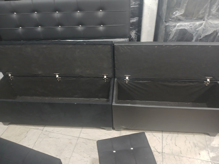 پاف دونفره باکسدار شیک ومحکم دررنگ بندی متنوع چرم وپارچه