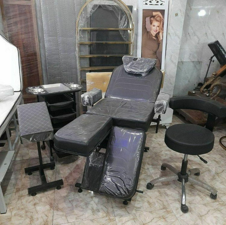 تخت آرایشگاهی تتو فشیال ماساژ دررنگ بندی متنوع