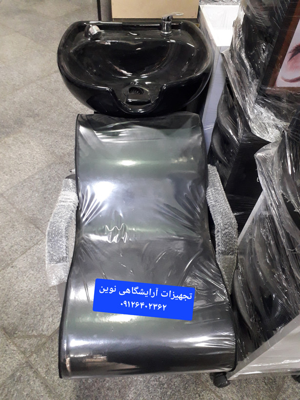 سرشور مبلی آرایشگاهی بدنه فلز دررنگ بندی متنوع پارچه وچرم