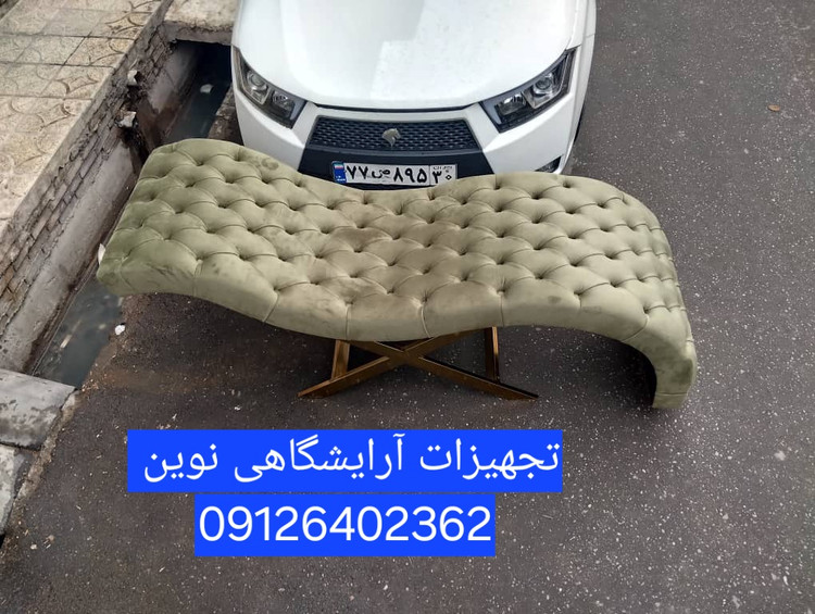 تخت آرایشگاهی تخت مژه مدل موجی دررنگ بندی متنوع پارچه دیاموند