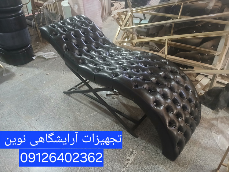 تخت آرایشگاهی تخت مژه مدل موجی دررنگ بندی متنوع پارچه دیاموند