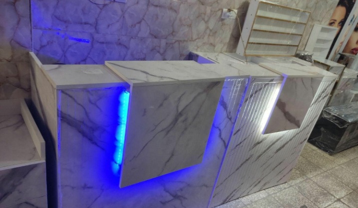 کانتر آرایشگاهی ام دی اف روکش وکیوم دررنگبندی متنوع