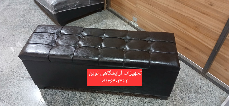 پاف باکسدار سه نفره چرم آلگرو براق