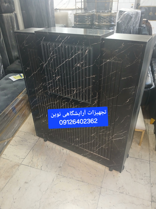 کانتر آرایشگاهی ام دی اف روکش وکیوم دررنگبندی متنوع